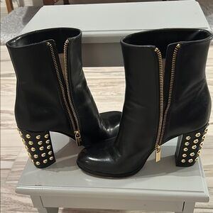 Michael Kors Black Studded Ankle Boots
